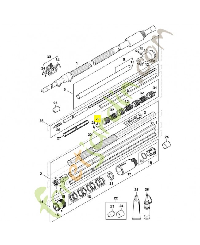Anneau 4138-711-9002. Pièce de rechange Sithl / Vicking
