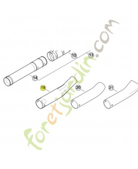 Buse coudée ronde br 600 4282-708-6355. Pièce de rechange Sithl / Vicking