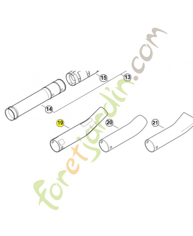 Buse coudée ronde br 600 4282-708-6355. Pièce de rechange Sithl / Vicking Buse coudée ronde br 600 4282-708-6355. Pièce de rechange Sithl / Vicking