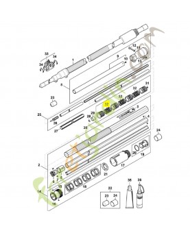 Ressort 4138-711-9100. Pièce de rechange Sithl / Vicking