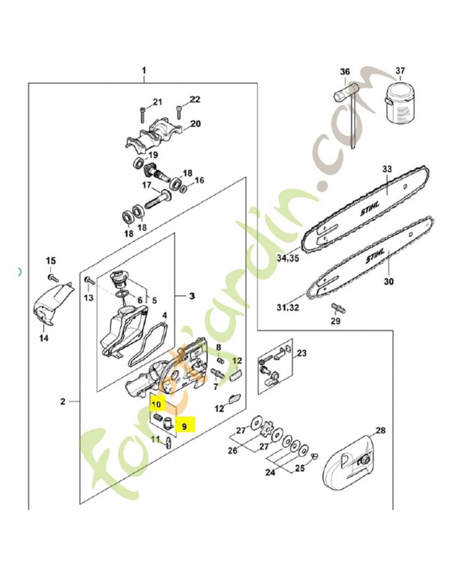 Crépine d'aspiration 4182-640-3800. Pièce détachée Stihl / Vicking Crépine d'aspiration 4182-640-3800. Pièce détachée Stihl / Vicking