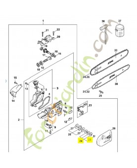 Embrayage à friction 4182-160-2100. Pièce détachée Stihl / Vicking