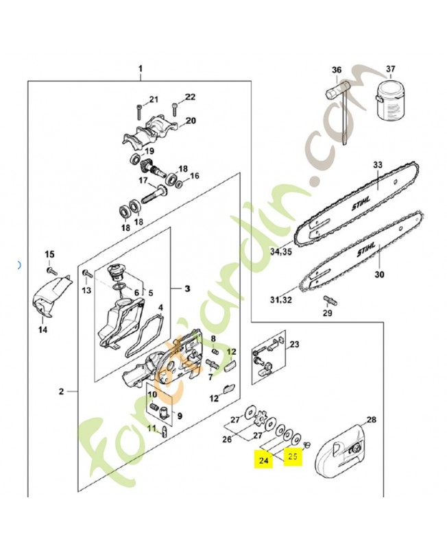 Embrayage à friction 4182-160-2100. Pièce détachée Stihl / Vicking