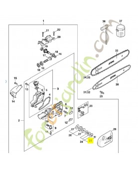 Vis à embase LA01-162-4200. Pièce détachée Stihl / Vicking