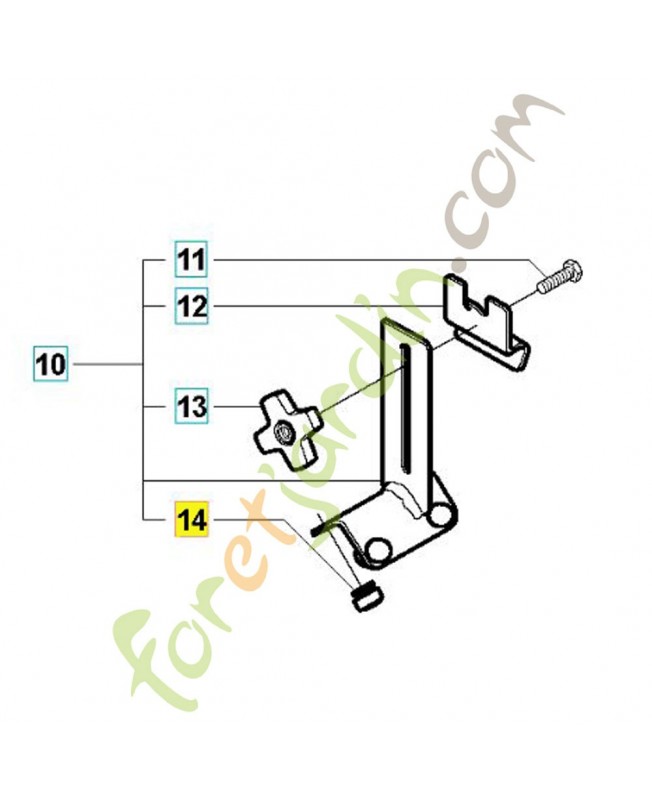 Butoir 503471601. Pièce de rechange Husqvarna