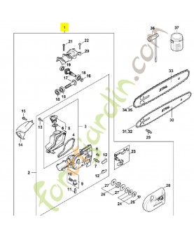 Réducteur 4182-640-0148. Pièce détachée Stihl / Vicking