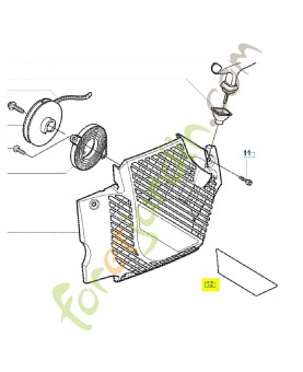 Autocollant 537006211. Pièce de rechange Husqvarna