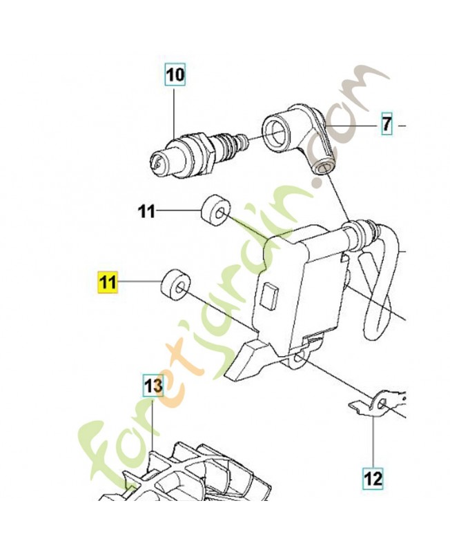Rondelle 505043401. Pièce de rechange Husqvarna