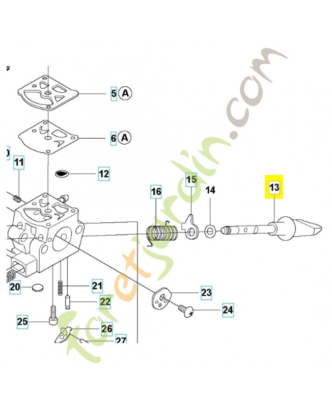 Arbre 522632001. Pièce de rechange Husqvarna
