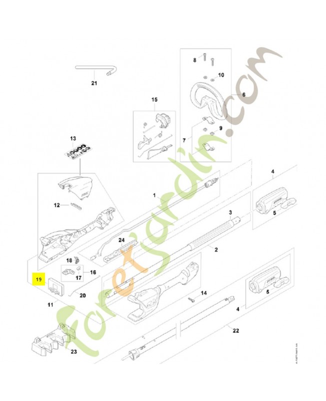 Module électronique 4521-430-1411. Pièce détachée Stihl / Vicking