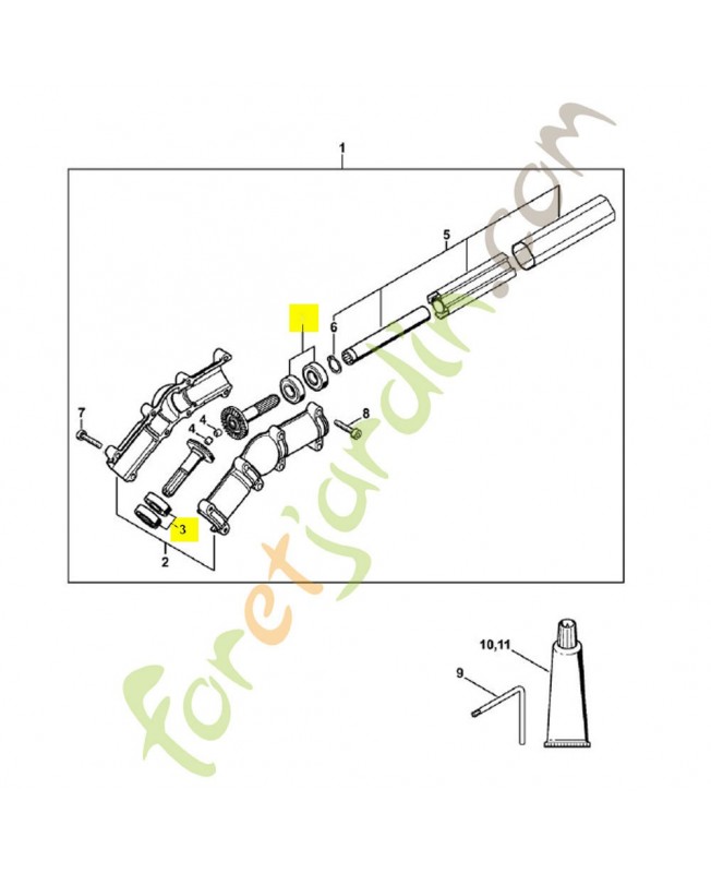 Jeu de pièces roulement 4182-007-1004. Pièce détachée Stihl / Vicking Jeu de pièces roulement 4182-007-1004. Pièce détachée Stihl / Vicking