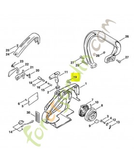 Vis cylindrique m5 x 18 stihl réf : 9079-319-1010