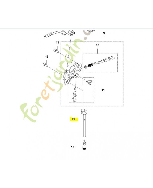 Tuyau d huile 594093201 et 588404702. Pièce détachée Husqvarna