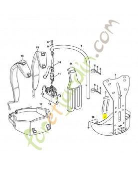 Cadre porteur 4182-790-6800. Pièce détachée Stihl / Vicking