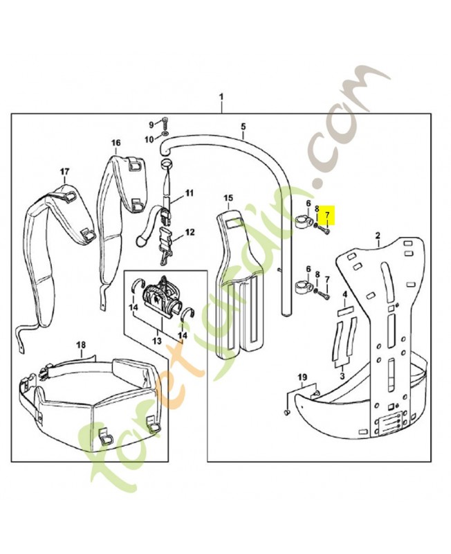 Vis cylindrique is m5 x 30 9022-341-1070. Pièce de rechange Sithl / Vicking