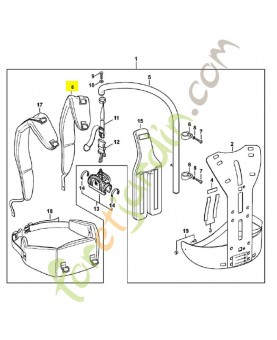 Harnais droit 4182-710-9000. Pièce de rechange Sithl / Vicking