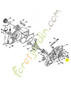 Vis a embase 1138-664-2400. Pièce détachée Stihl / Vicking