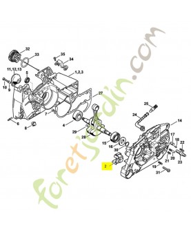 Butoir annulaire 1124-791-2800. Pièce détachée Stihl / Vicking