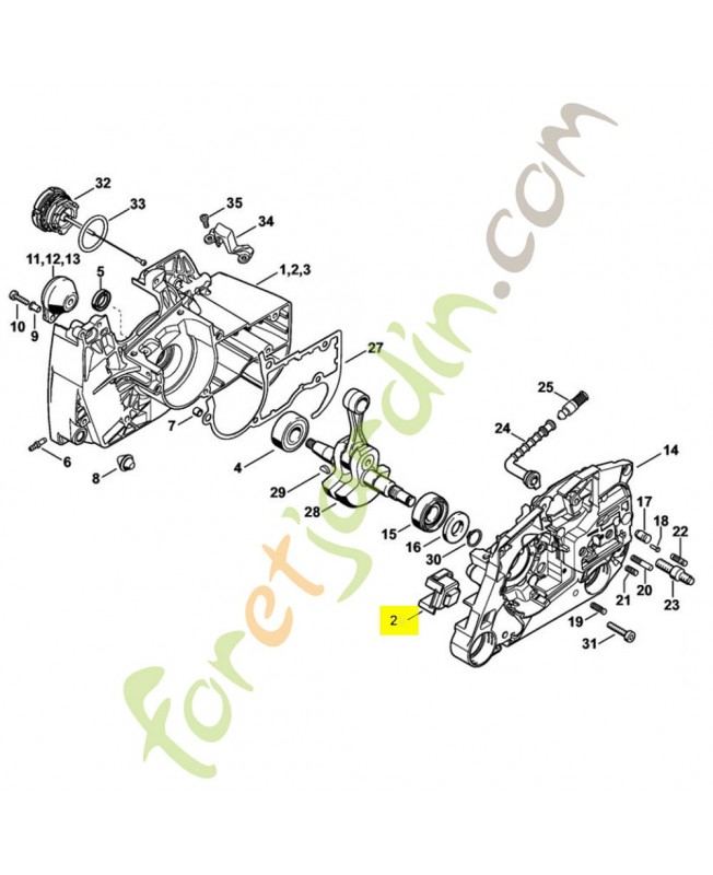 Butoir annulaire 1124-791-2800. Pièce détachée Stihl / Vicking Butoir annulaire 1124-791-2800. Pièce détachée Stihl / Vicking