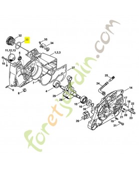Joint torique 25x3,5 9645-948-7734. Pièce détachée Stihl / Vicking