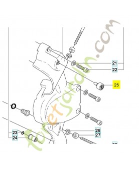 Roue d'ajustement 505574901 et 506301402. Pièce détachée Husqvarna