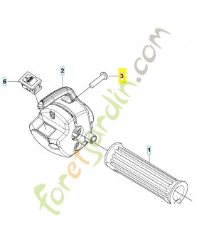 vis 510480801 - Pièce détachée Husqvarna
