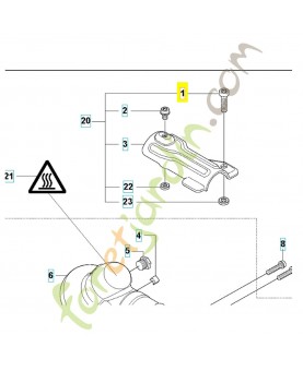 vis 544218422 Pièce détachée Husqvarna
