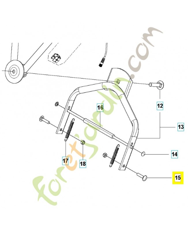 vis 535423804. Pièce détachée Husqvarna vis 535423804. Pièce détachée Husqvarna