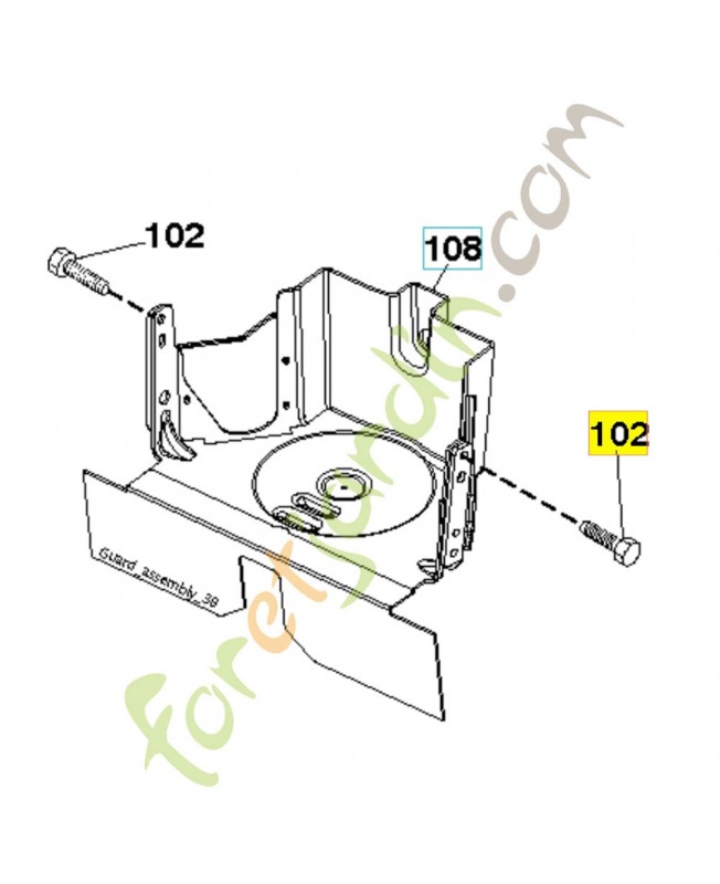 vis 593337601- Pièce détachée Husqvarna vis 593337601- Pièce détachée Husqvarna