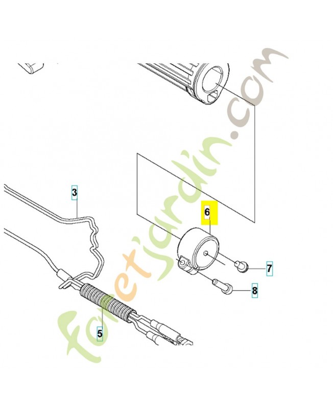 couvercle 515536701- Pièce détachée Husqvarna