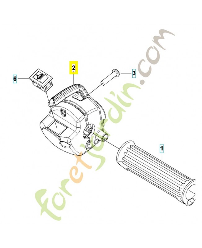 levier 588232901 - Pièce détachée Husqvarna levier 588232901 - Pièce détachée Husqvarna