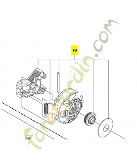 Molette de serrage 537347801 . Pièce de rechange Husqvarna