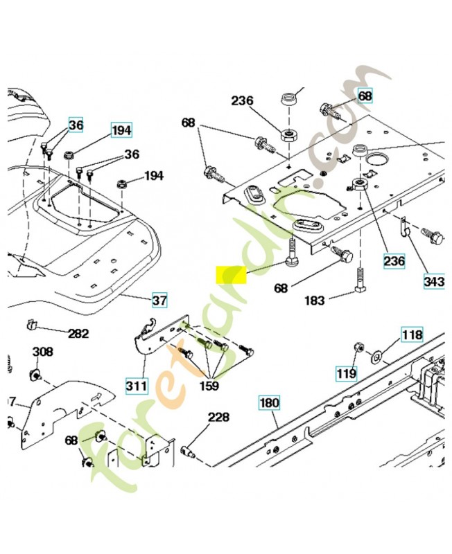 vis 595305701 Pièce détachée Husqvarna vis 595305701 Pièce détachée Husqvarna