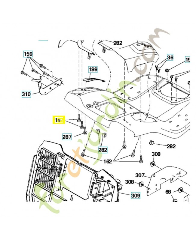 vis 596134101 Pièce détachée Husqvarna vis 596134101 Pièce détachée Husqvarna