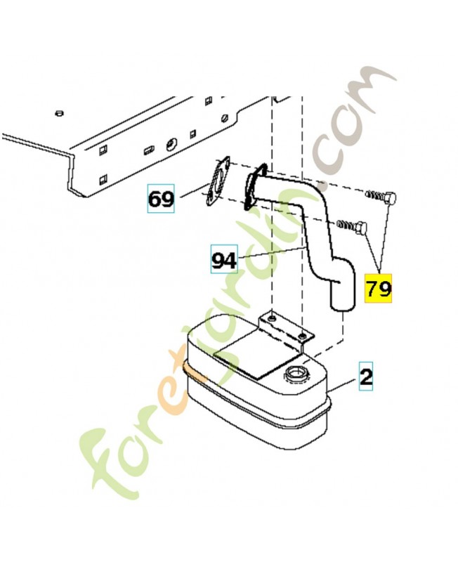 vis 596134202 - Pièce détachée Husqvarna
