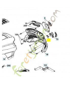 vis 596434001. Pièce détachée Husqvarna