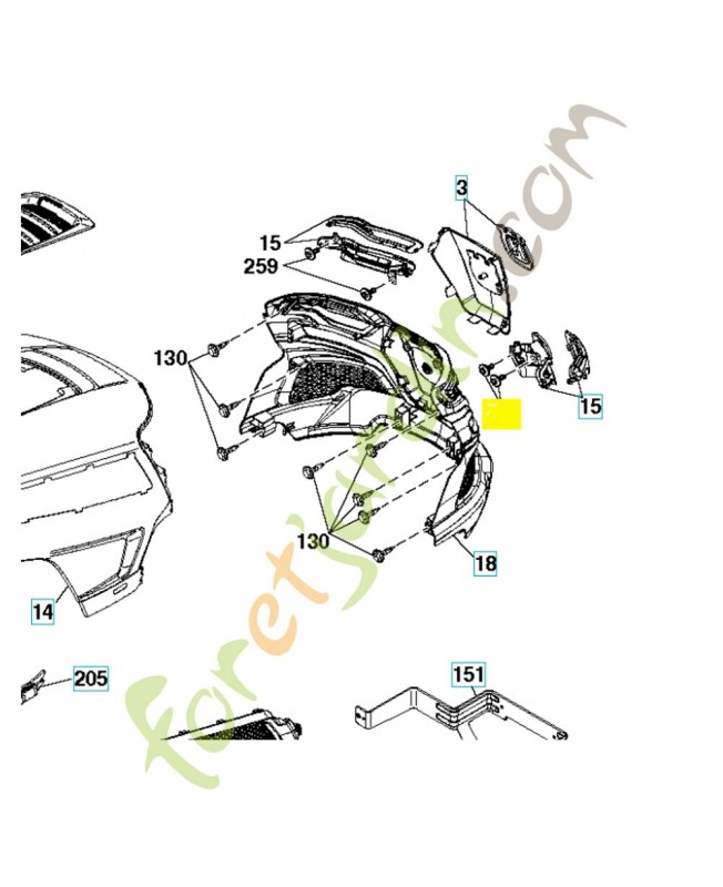 vis 596434001. Pièce détachée Husqvarna vis 596434001. Pièce détachée Husqvarna