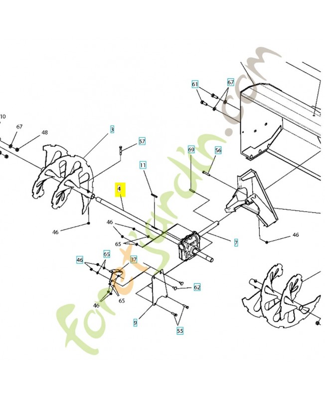 Arbre 598838301- Pièce détachée Husqvarna