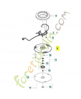 Disque de coupe 598814401. Pièce détachée Husqvarna