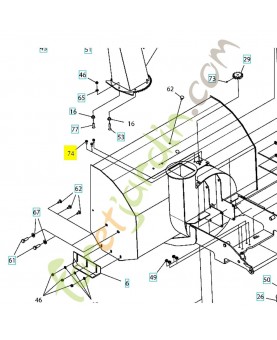 vis  m6x16 598852001 - Pièce détachée Husqvarna