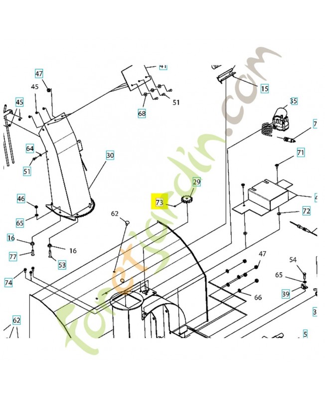Vis  m6x8 598851501. Pièce détachée Husqvarna