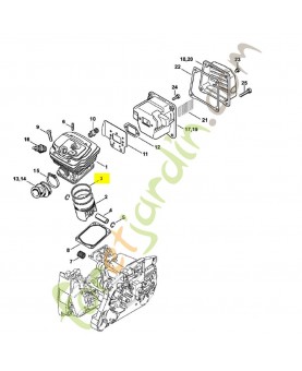 Segment de piston Ø 52x1,2 mm 