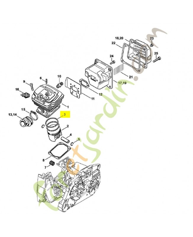 Segment de piston Ø 52x1,2 mm 