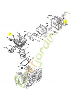 Vis is-m6x30 9022-341-1370. Pièce détachée Stihl / Vicking
