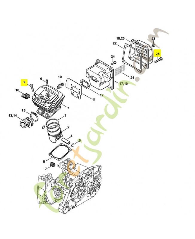 Vis is-m6x30 9022-341-1370. Pièce détachée Stihl / Vicking