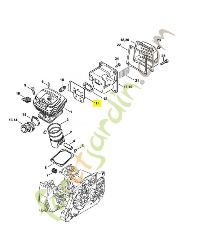 Tôle de refroidissement 1128-141-3203. Pièce détachée Stihl / Vicking Tôle de refroidissement 1128-141-3203. Pièce détachée Stihl / Vicking