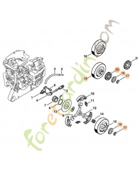 Pignon référence 1121-007-1041