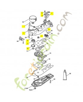 Carter réducteur 4237-640-0501. Pièce de rechange Sithl / Vicking référence 4237-640-0501