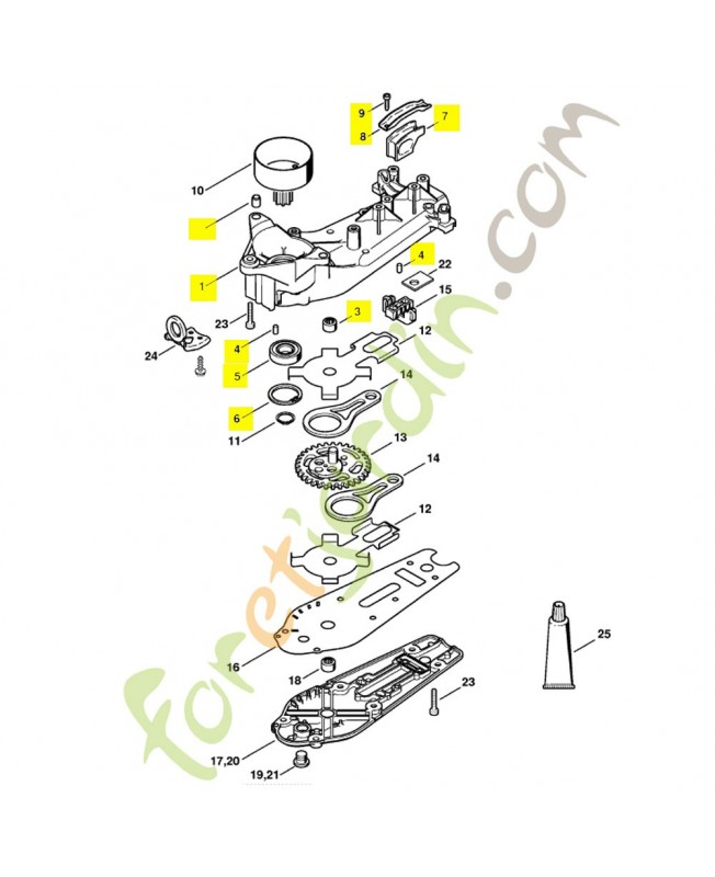 Carter réducteur 4237-640-0501. Pièce de rechange Sithl / Vicking référence 4237-640-0501 Carter réducteur 4237-640-0501. Pièce de rechange Sithl / Vicking référence 4237-640-0501