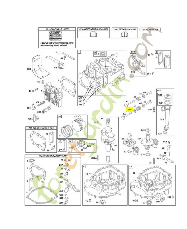 697338 Joint soupape